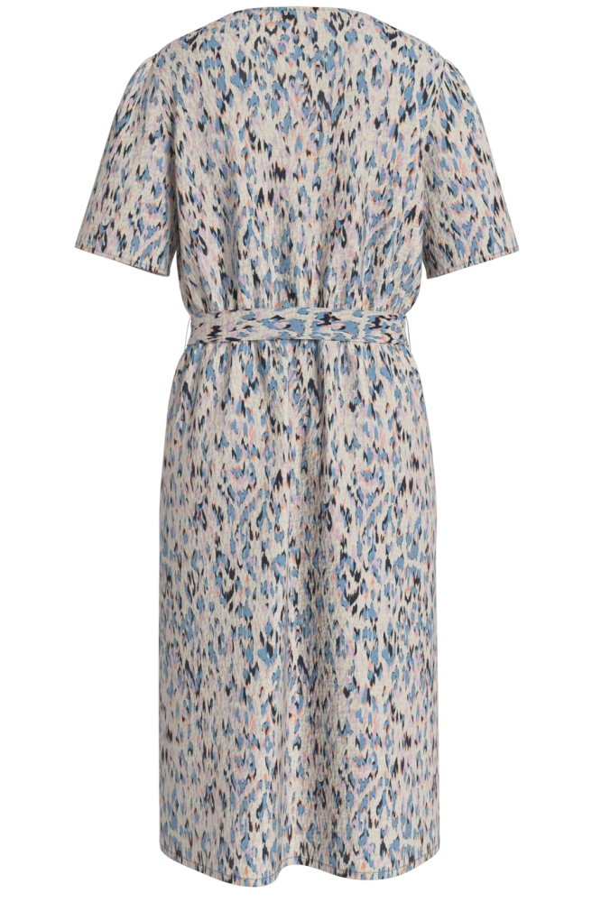 VILIMIA V-NECK S/S SHIRT DRESS/PB/D 14106047 Winsome Orchid/Tuna